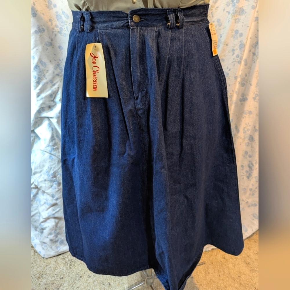 Vintage NWT Jon Cristian jean skirt size 34